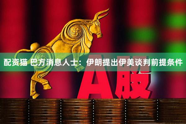 配资猫 巴方消息人士：伊朗提出伊美谈判前提条件